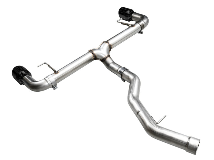 AWE 19-23 BMW 330i / 21-23 BMW 430i Base G2X Track Edition Axle Back Exhaust - Diamond Black available at Damond Motorsports