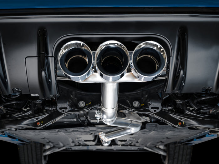 AWE Tuning 2023 Honda Civic Type R FL5 Track Edition Exhaust w/ Triple Chrome Silver Tips available at Damond Motorsports