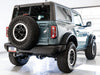 AWE Tuning 2021+ Ford Bronco 0FG Dual Rear Exit Exhaust w/Diamond Black Tips & Bash Guard available at Damond Motorsports