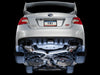 AWE Tuning Subaru STI VA / WRX GV / STI GV Sedan Touring Edition Exhaust - Chrome Silver Tip (102mm) available at Damond Motorsports