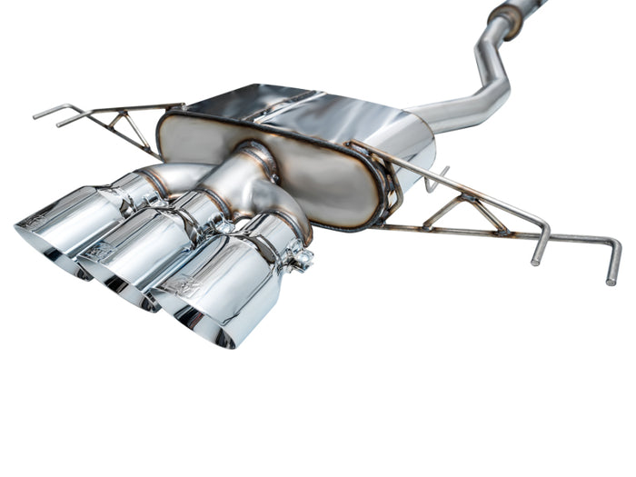 AWE Tuning 2023 Honda Civic Type R FL5 Touring Edition Exhaust w/ Triple Chrome Silver Tips available at Damond Motorsports