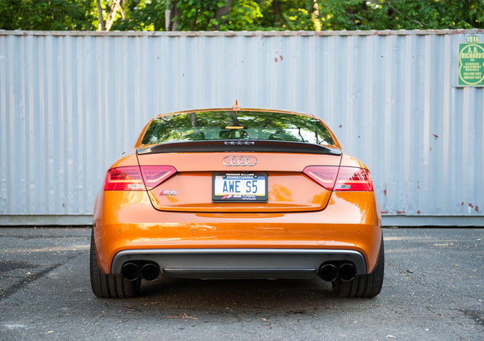 AWE Tuning Audi B8.5 S5 3.0T Touring Edition Exhaust System - Diamond Black Tips (102mm) available at Damond Motorsports