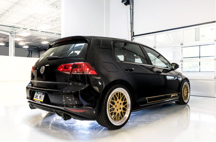 AWE Tuning VW MK7 GTI Touring Edition Exhaust - Diamond Black Tips available at Damond Motorsports