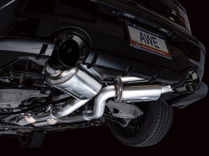 AWE 2023 Nissan Z RZ34 RWD Touring Edition Catback Exhaust System w/ Diamond Black Tips available at Damond Motorsports