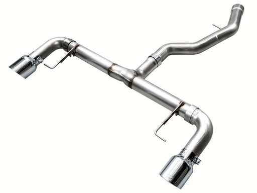 AWE 19-23 BMW 330i / 21-23 BMW 430i Base G2X Track Edition Axle Back Exhaust - Chrome Silver available at Damond Motorsports