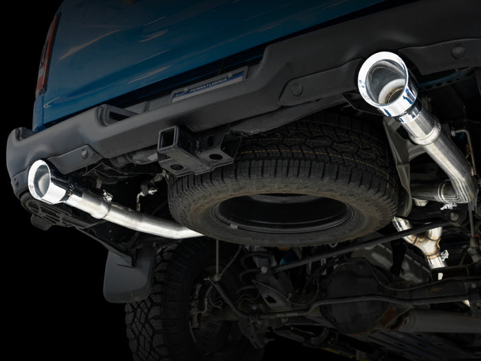 AWE Tuning 09-18 RAM 1500 5.7L (w/Cutouts) 0FG Dual Rear Exit Cat-Back Exhaust - Chrome Silver Tips available at Damond Motorsports