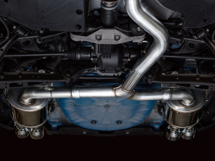 AWE Tuning 2022+ VB Subaru WRX Touring Edition Exhaust - Chrome Silver Tips available at Damond Motorsports