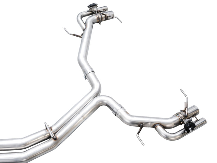 AWE Tuning 21-23 Audi C8 RS6/RS7 SwitchPath Cat-back Exhaust - Diamond Black Tips available at Damond Motorsports