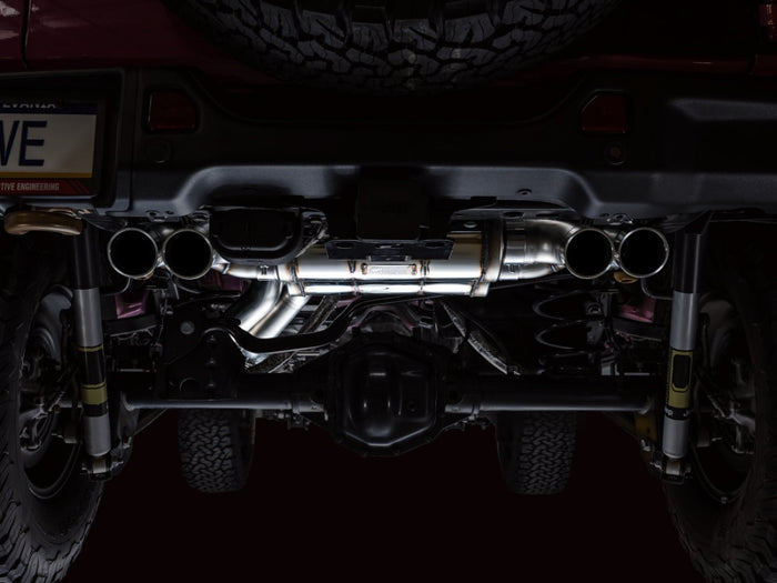 AWE 21+ Wrangler 392 Switchpath Cat-Back Exhaust- Quad BashGuards available at Damond Motorsports