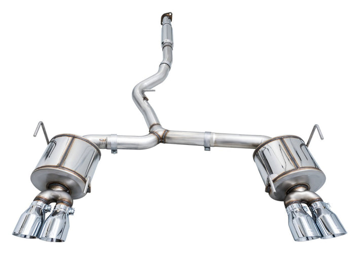 AWE Tuning 2022+ VB Subaru WRX Touring Edition Exhaust - Chrome Silver Tips available at Damond Motorsports