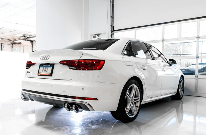 AWE Tuning Audi B9 S5 Sportback Touring Edition Exhaust - Non-Resonated (Black 102mm Tips) available at Damond Motorsports