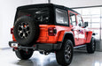 AWE Tuning 2018+ Jeep Wrangler JL/JLU Tread Edition Axle-Back Dual Exhaust - Chrome Silver Tips available at Damond Motorsports