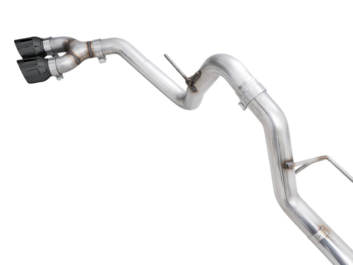 AWE 0FG 21+ Ford F150 Dual Side Exit Cat-Back Exhaust - 4.5in Diamond Black Tips available at Damond Motorsports