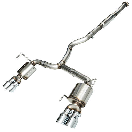 AWE Tuning 2015+ Subaru WRX VA Sedan Touring Edition Exhaust - Chrome Silver Tips (102mm) available at Damond Motorsports