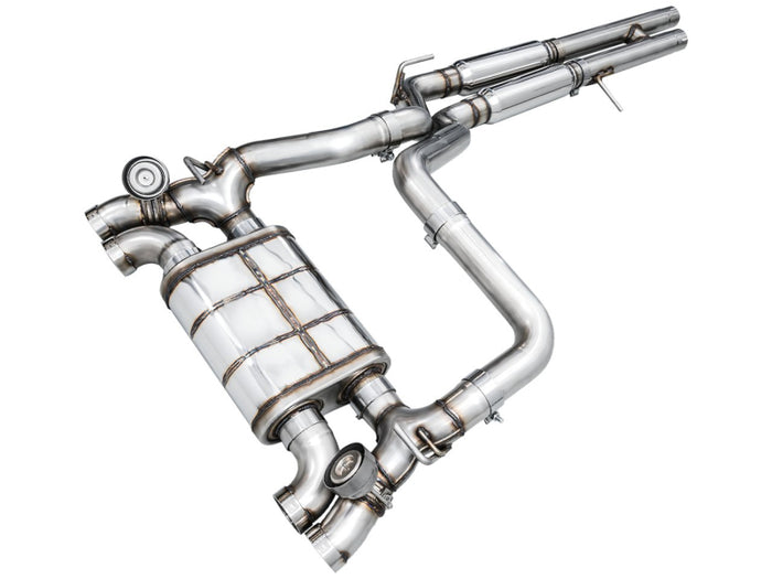 AWE 21+ Wrangler 392 Switchpath Cat-Back Exhaust- Quad BashGuards available at Damond Motorsports