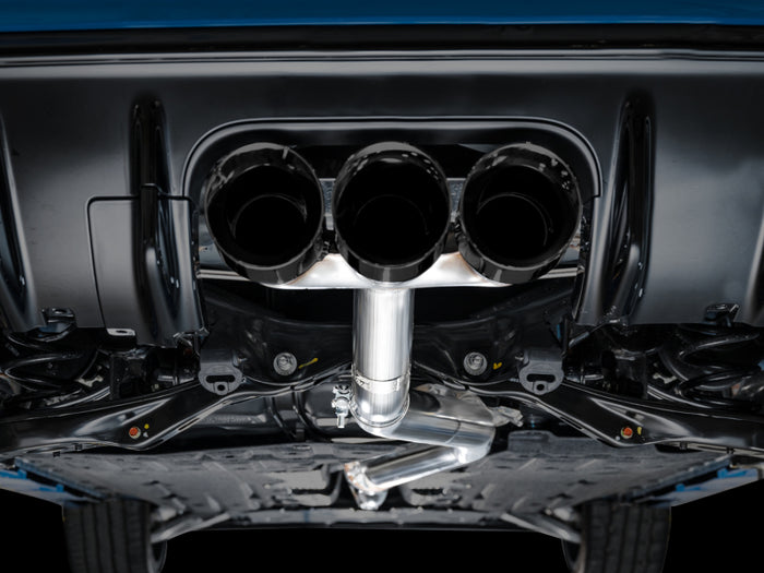 AWE Tuning 2023 Honda Civic Type R FL5 Track Edition Exhaust w/ Triple Diamond Black Tips available at Damond Motorsports