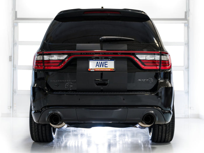 AWE Tuning 18-23 Dodge Durango SRT & Hellcat Touring Edition Exhaust - Diamond Black Tips available at Damond Motorsports