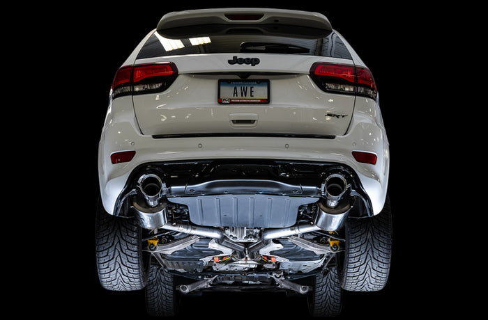 AWE Tuning 2020 Jeep Grand Cherokee SRT Touring Edition Exhaust - Chrome Silver Tips available at Damond Motorsports