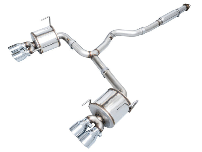 AWE Tuning 2022+ VB Subaru WRX Touring Edition Exhaust - Chrome Silver Tips available at Damond Motorsports