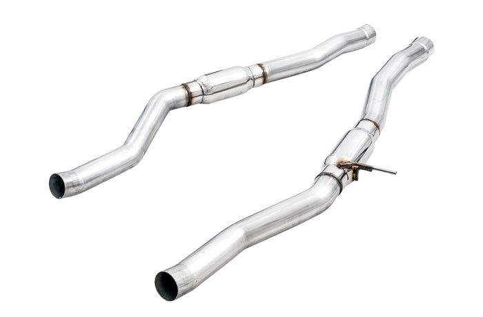 AWE 2020 Toyota Supra A90 Resonated Touring Edition Exhaust - 5in Chrome Silver Tips available at Damond Motorsports