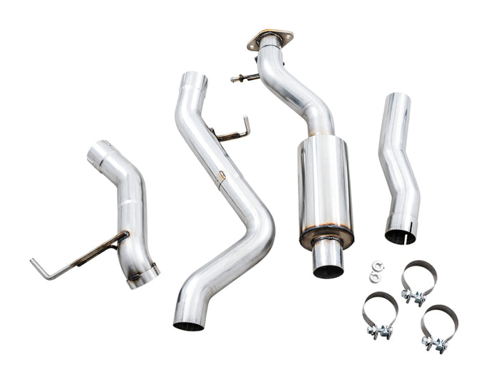 AWE Tuning 2021+ Ford Bronco 0FG Exhaust (No Tips) w/ Bash Guard available at Damond Motorsports