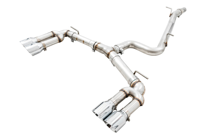 AWE Tuning Audi 8V S3 Track Edition Exhaust w/Chrome Silver Tips 102mm available at Damond Motorsports