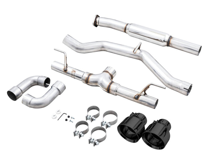 AWE Subaru BRZ / Toyota GR86 / Toyota 86 Track Edition Cat-Back Exhaust- Diamond Black Tips available at Damond Motorsports