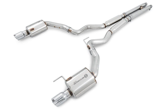 AWE Tuning S550 Mustang GT Cat-back Exhaust - Touring Edition (Chrome Silver Tips) available at Damond Motorsports