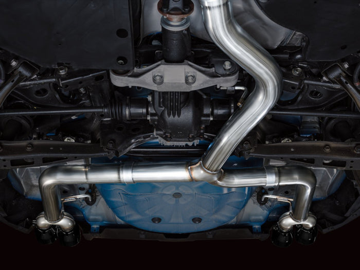 AWE Tuning 2022+ VB Subaru WRX Track Edition Exhaust - Diamond Black Tips available at Damond Motorsports