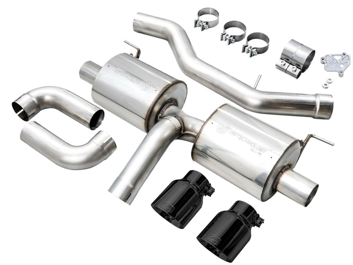 AWE 19-23 BMW 330i / 21-23 BMW 430i Base G2X Touring Axle Back Exhaust - Diamond Black available at Damond Motorsports