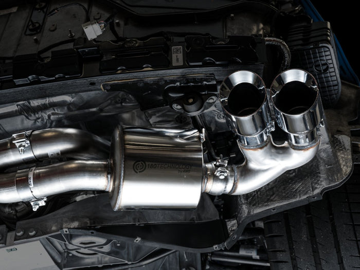 AWE Tuning 2020 Chevrolet Corvette (C8) Touring Edition Exhaust - Quad Chrome Silver Tips available at Damond Motorsports