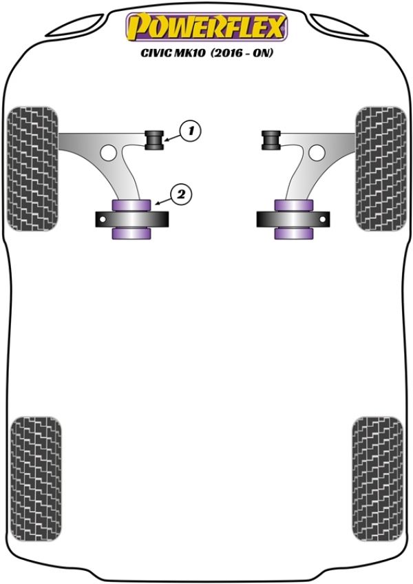 Honda Civic LX/EX 10th Gen Lower Control Arm Rear Bushings available at Damond Motorsports