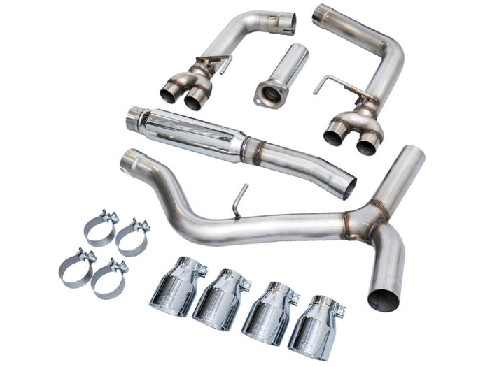 AWE Tuning 2022+ VB Subaru WRX Track Edition Exhaust - Chrome Silver Tips available at Damond Motorsports