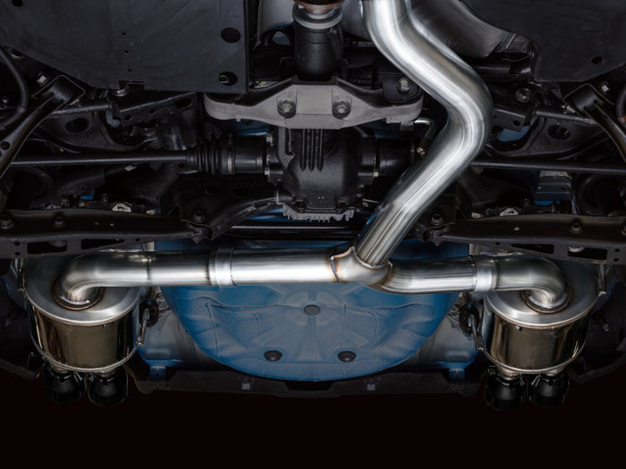 AWE Tuning 2022+ VB Subaru WRX Touring Edition Exhaust - Diamond Black Tips available at Damond Motorsports