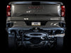 AWE Tuning 4th Gen GM 1500 5.3L 0FG Catback Dual Side Exit (Flat Bumper) - Chrome Tips available at Damond Motorsports