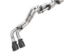 AWE 16-22 Toyota Tacoma 0FG Catback Exhaust w/ BashGuard - Dual Diamond Black Tips available at Damond Motorsports