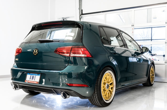 AWE Tuning Volkswagen GTI MK7.5 2.0T Touring Edition Exhaust w/Chrome Silver Tips 102mm available at Damond Motorsports