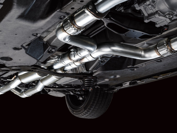 AWE 2023 Nissan Z RZ34 RWD Touring Edition Catback Exhaust System w/ Chrome Silver Tips available at Damond Motorsports