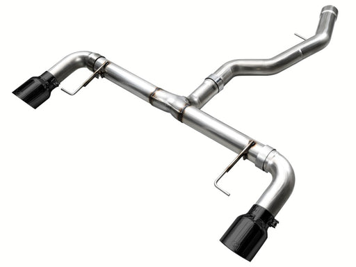 AWE 19-23 BMW 330i / 21-23 BMW 430i Base G2X Track Edition Axle Back Exhaust - Diamond Black available at Damond Motorsports