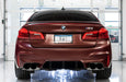 AWE Tuning 18-19 BMW M5 (F90) 4.4T AWD Cat-back Exhaust - Track Edition (Diamond Black Tips) available at Damond Motorsports