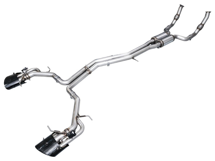 AWE Tuning 21-23 Audi C8 RS6/RS7 SwitchPath Cat-back Exhaust - Diamond Black Tips available at Damond Motorsports