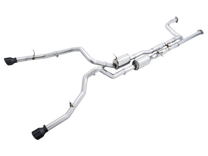 AWE Tuning 2021 RAM 1500 TRX 0FG Cat-Back Exhaust - Diamond Black Tips available at Damond Motorsports