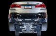 AWE Tuning 18-19 BMW F90 M5 SwitchPatch Cat-Back Exhaust- Black Diamond Tips available at Damond Motorsports