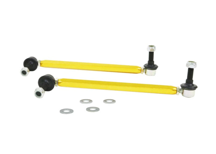 Whiteline 18-19 Kia Stinger Front Sway Bar Link Assembly Heavy Duty Adjustable Steel Ball available at Damond Motorsports