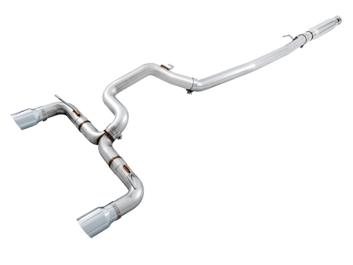 AWE Tuning Ford Focus RS Track Edition Cat-back Exhaust - Chrome Silver Tips available at Damond Motorsports