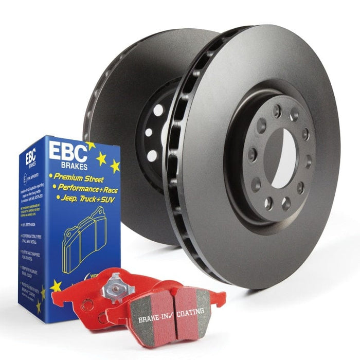 EBC-EBC S12 Kits Redstuff Pads and RK Rotors REAR- at Damond Motorsports