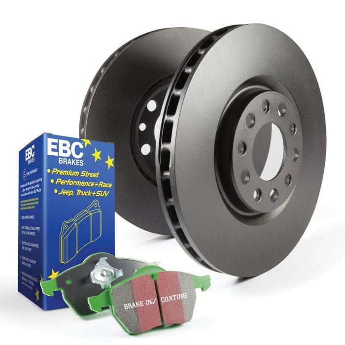 EBC-EBC S11 Kits Greenstuff Pads and RK Rotors Mazda3 2.3 and Mazda5 Front- at Damond Motorsports