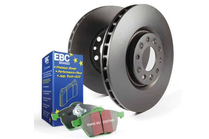 EBC-EBC S11 Kits Greenstuff Pads and RK Rotors Mazdaspeed3 Front- at Damond Motorsports