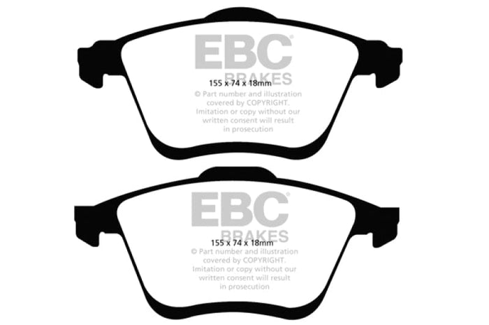 EBC-EBC 06-09 Mazda 6 2.3 Turbo (Mazdaspeed) Yellowstuff Front Brake Pads- at Damond Motorsports