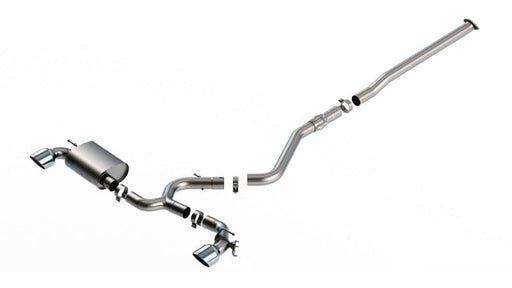 Borla 22-23 Hyundai Kona N 2.0L 4 CYL. Turbo AT/MT ATAK Catback Exhaust Bright Chrome available at Damond Motorsports